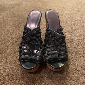 High heel slip ons